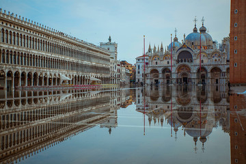 San Marco square, flood in Venice
