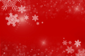 Naklejka na ściany i meble Christmas background and snowflake with copy space