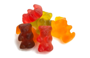 jelly bears isolated