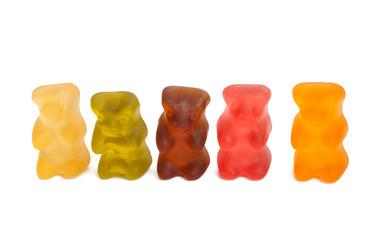 jelly bears isolated