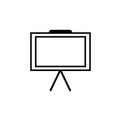 Whiteboard icon isolated on white background