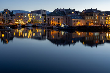 Fototapeta na wymiar Norwegen im November Alesund