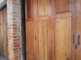 old wooden door