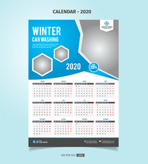 New Year Calendar 2020 Design
