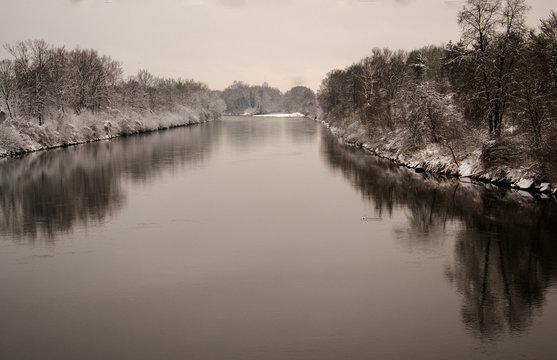 Zusammenfluss von Wertach und Lech
