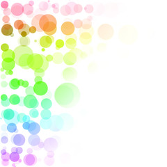 Bubbles Circle Dots Unique Colorful Bright Vector Background