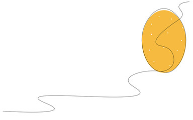 Easter background with egg vector illustration