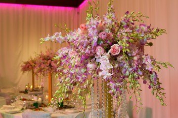 wedding decorations in pink colour