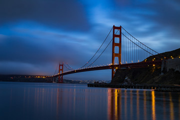 Fototapeta na wymiar Foggy Golden Gate