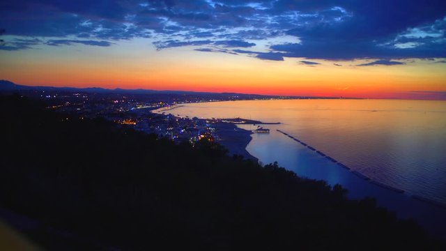 Riviera Romagnola vista da Gabicce Monte