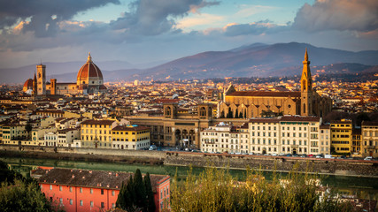 Magnificent cityscape of Florence often called the open air museum