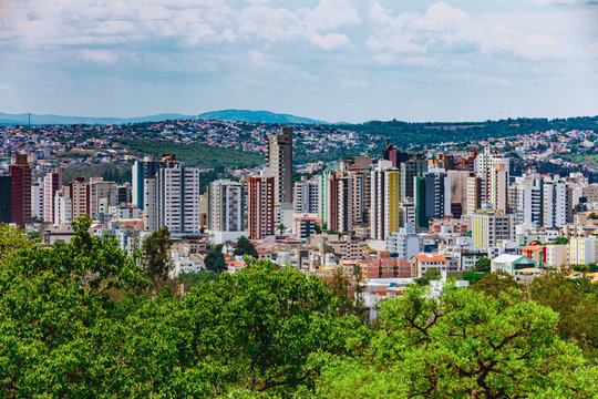 Panoramic view of Divin&oacute;polis, Minas Gerais State, Brazil