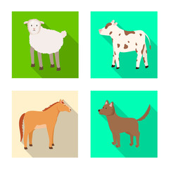 Vector illustration of breeding and kitchen symbol. Collection of breeding and organic stock symbol for web.