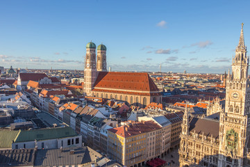 Fototapeta na wymiar Panorama Of Munich, Germany