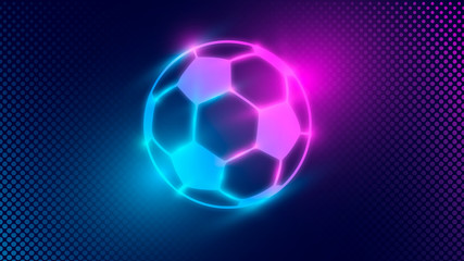 Football design background, shiny soccer template.