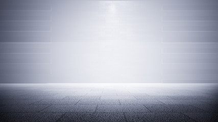 Highlights the background of the wall with fog. 3D illustration