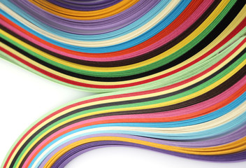 Abstract color rainbow strip paper background.