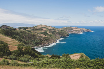 Fototapeta na wymiar Ariel view of Portuguese Island