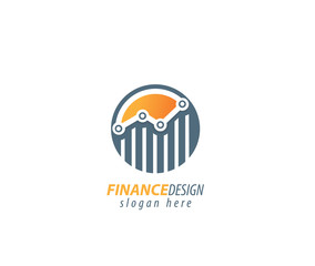 Finance globe sign logo