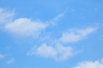 Naklejka na ściany i meble Clouds in the blue sky background 