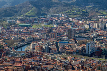 Fototapeta premium Blick auf Bilbao