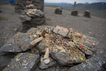 chamanic monument in Mongolia