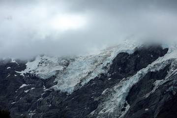 Berge Gipfel in Neuseeland mit Fernsicht