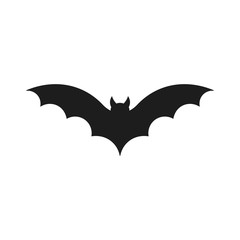 Bat icon.Bat silhouette. Vector illustration.	