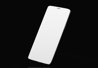  New realistic mobile phone smartphone mockup with blank screen.