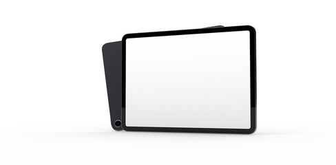 computer device mobile isolated background 3d