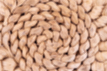 Blurred Twisted rope closeup background texture.