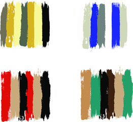 Paint brushes frame, clip art, EPS 10,  Paint splatter border, Paint stroke, Clip art