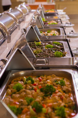 Groups of Buffet in the Restaurant