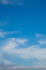Fototapeta premium blue sky with white clouds