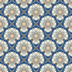 Mandala seamless pattern for decoration. Print for paper wallpaper, tiles, textiles.