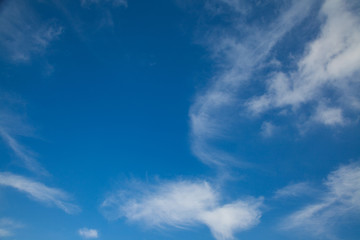 blue sky with white clouds