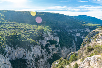 Gorges of Verdon canyon, South of france.
