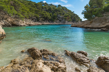 French fjords,Calanques national park, Calanque d'En Vau bay, Cassis, France, Europe