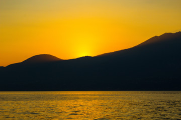 sunset at Lago di Garda