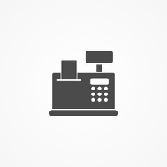 Cash register vector icon sign symbol