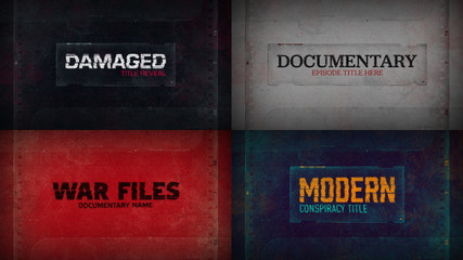 Glitch Acetate Film Title Reveal