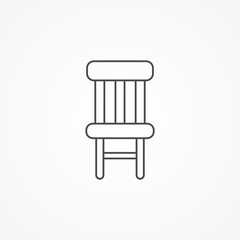 Chair vector icon sign symbol