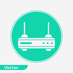 Modem vector icon sign symbol