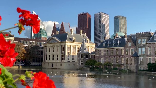 The Hague, South Holland / Netherlands - 19th November 2019: The Binnenhof, location of the Dutch government.