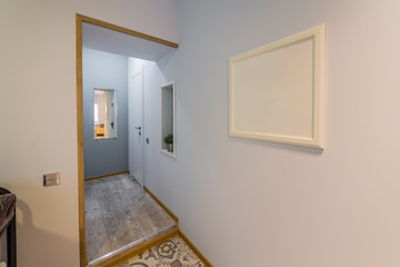 Beautiful modern studio home interior. New design.