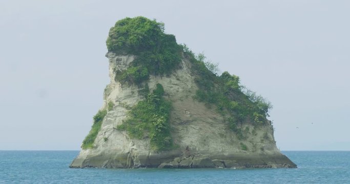 Close Shot of the Stone Shaped Like a Piece of Cheese, Known as Quesillo