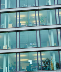 window of the multi-storey building