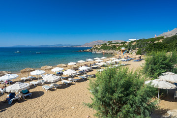 Pefkos Beach or Pefki Rhodes Greece