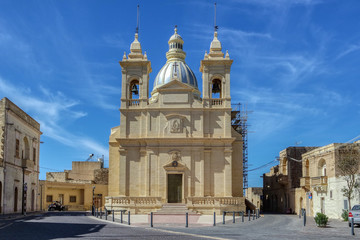 Obraz premium San Lawrenz Parish Church, Gozo, Malta