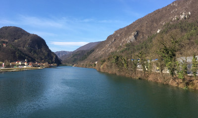 Fluss Save in Slowenien